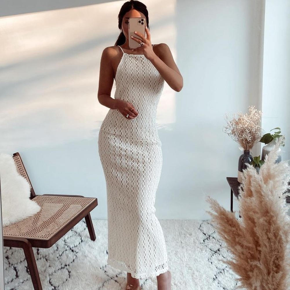 ZARA CROCHET MIDI DRESS